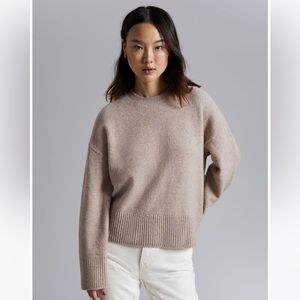& Other Stories Cropped Knit Sweater